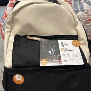 NWT Petunia Pickle Bottom Birch and Black Backpack